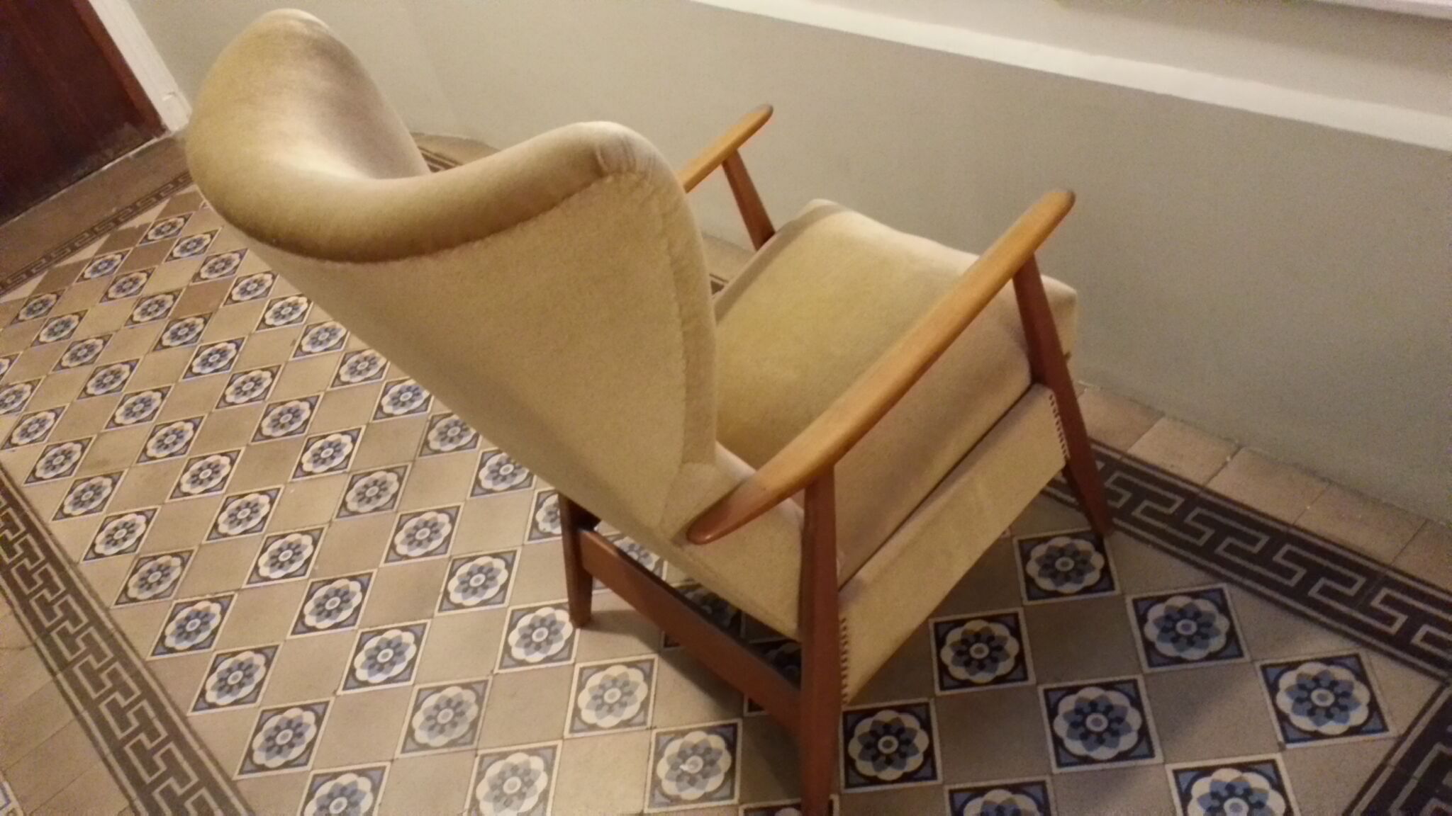 Armchair Relax Scandinavian Shepherdess wingback chair years Scandinavian 50 60