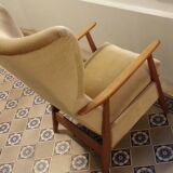 Armchair Relax Scandinavian Shepherdess wingback chair years Scandinavian 50 60