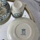 2 tasses terre de fer Saint Amand et Hamage modèle Guirlande vert