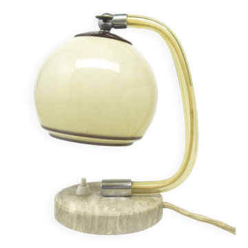 Lampe de chevet Art Déco par Josef Hurka pour Napako, Tchécoslovaquie, années 1950.