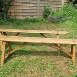 Paire bancs de ferme