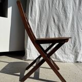 Chaise vintage pliante en bois