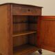 Burr wood cabinet, solid wood, Danish design, 1960s