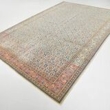 8x11 Vintage Large Blue & Cream Persian Rug, 240x351Cm