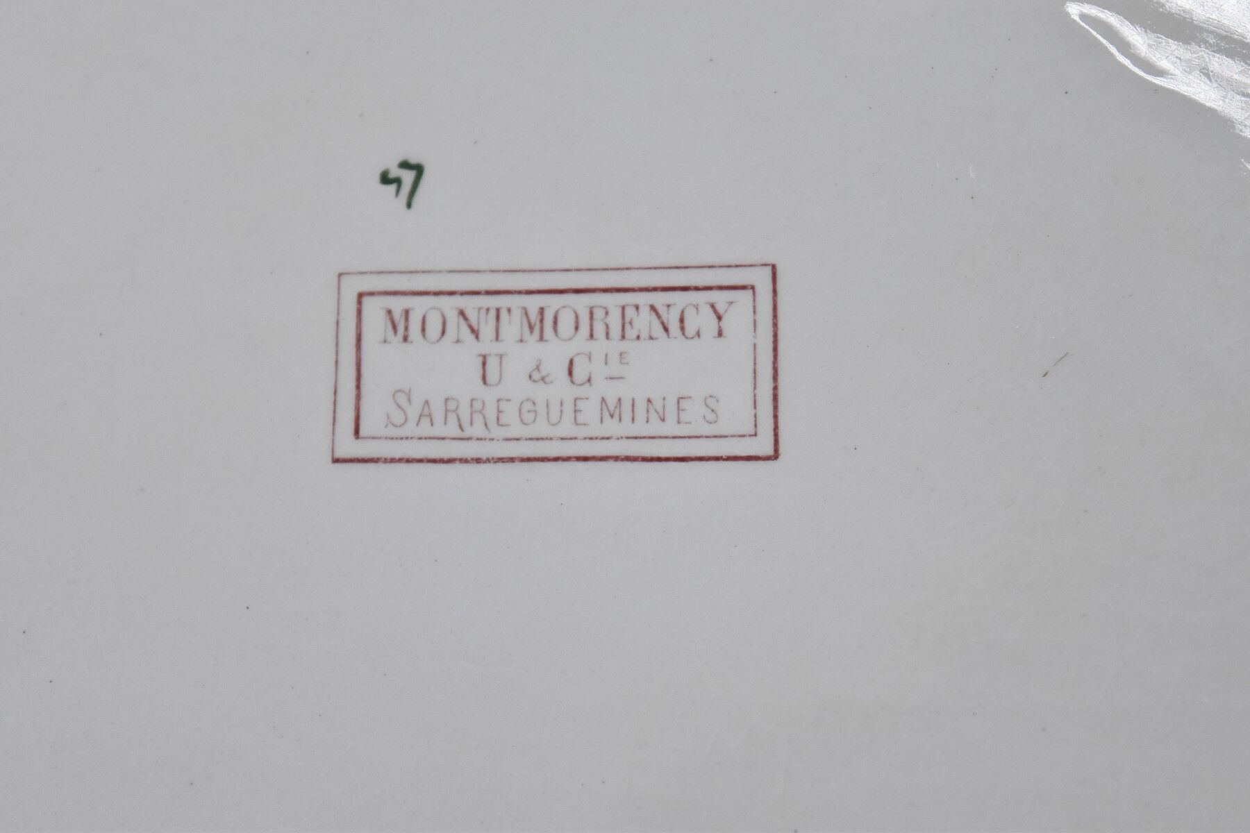 Service a cream Sarreguemines montmorency uc 6 pots 1 tray