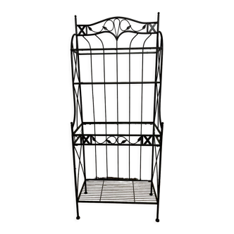Antique wrought iron shelf