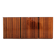 Enfilade en palissandre monumental en bois zèbre laqué de style mid-century.