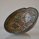 Ancient berbere ceramic dish signed north africa