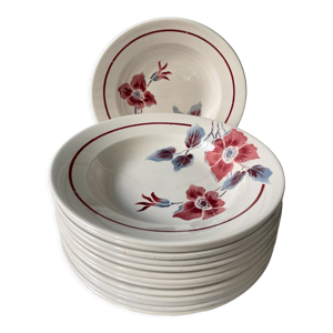 Lot de 14 assiettes creuses