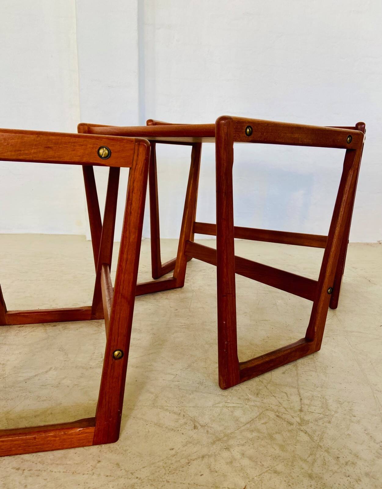 Vintage Danish mid-century retro Kai Kristiansen nesting tables 1960s