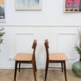 Pair of Danish teak chairs