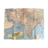 Carte Southwest Asia National Geographic 1963