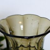 Smoked glass vase