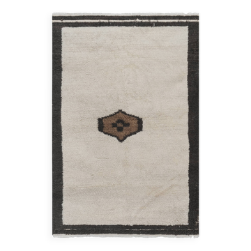 Vintage Turkish Oushak Rug Handwoven 142x213 cm