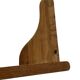 Vintage book shelf wall rack 1970s wood minimalist design