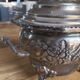 Antique Box / Chased Silver-Plated Sugar Bowl from Fes - Nesting Style (Vi