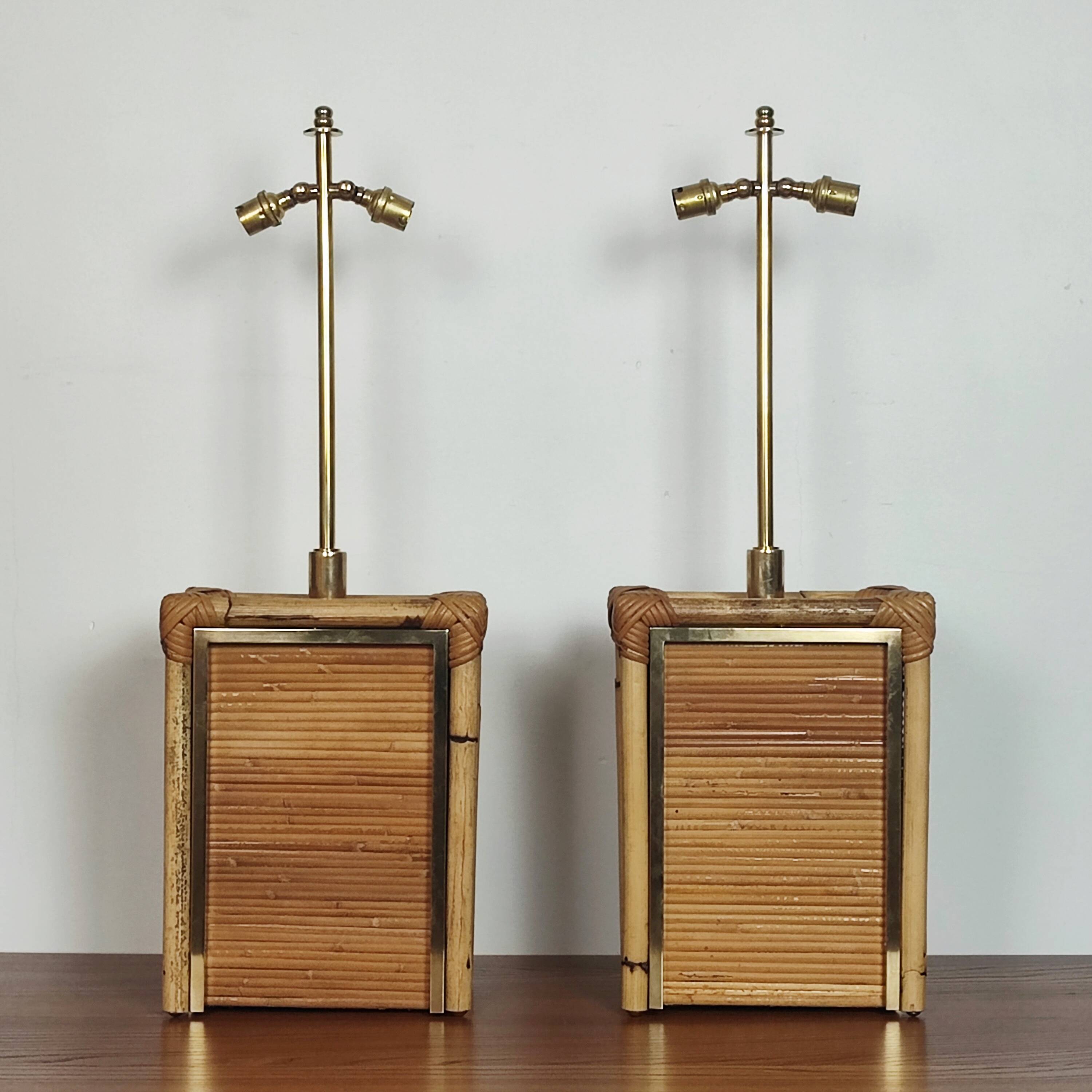 Pair of Italian lamps from the 60s