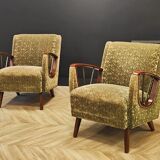 Two mid century armchairs