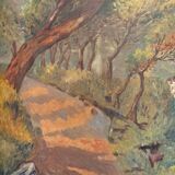 Landscape of Menton from 1934 signed
