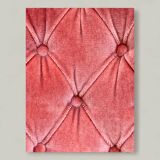 Pink velvet padded toad armchair 1970