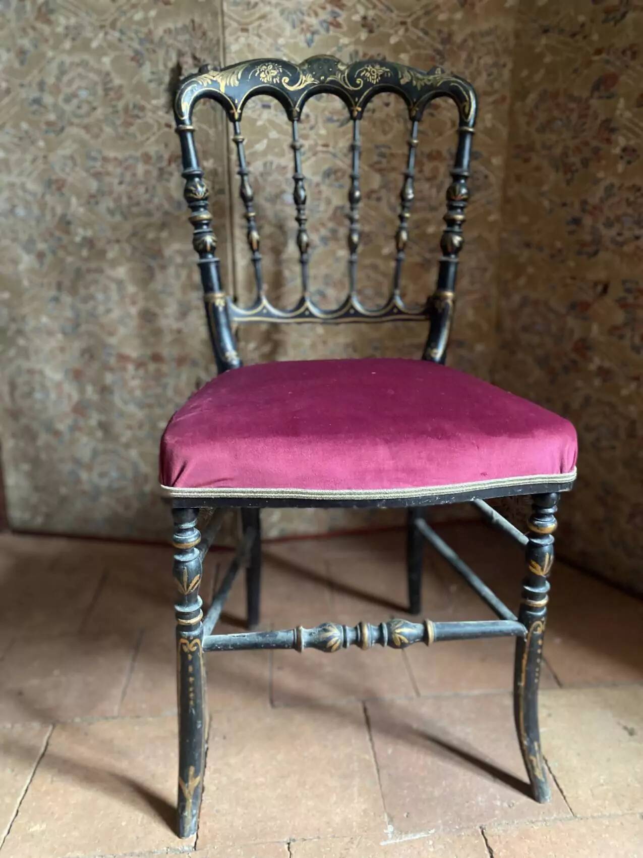 Chaise époque Napoléon III, restaurée