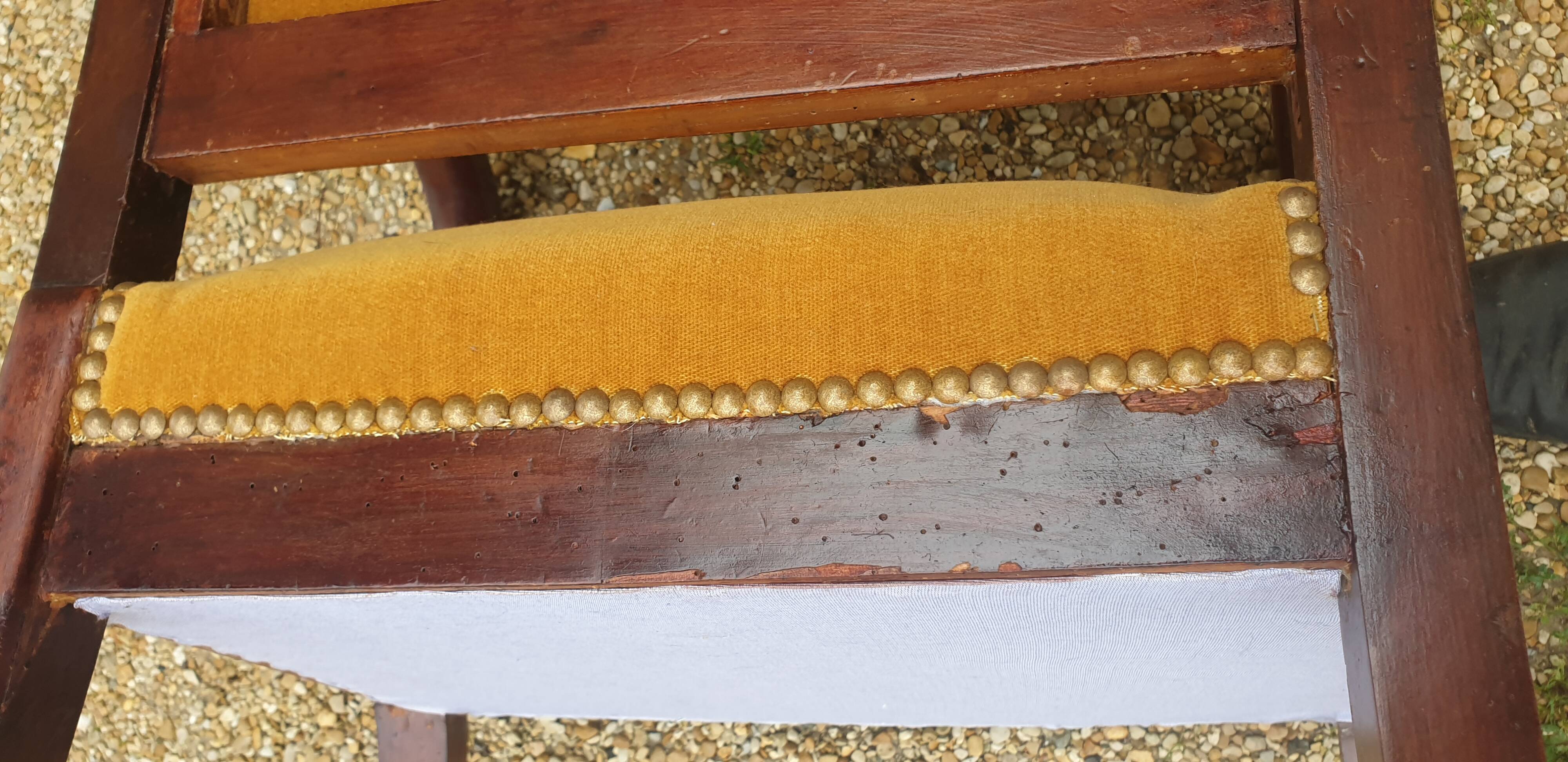 19th century restoration armchair