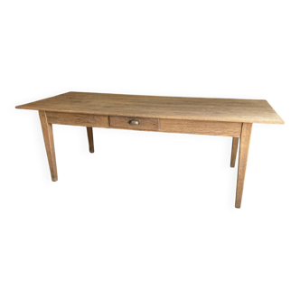 Solid oak farmhouse table