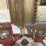 Miroir époque Louis Philippe à la feuille d'or.