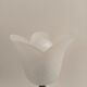 Vintage table lamp – twisted solid glass base & tulip shade