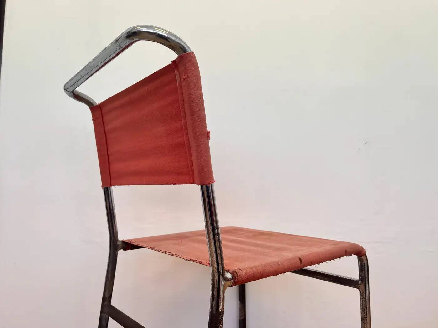 Tubular steel chrome Bauhaus chair by Hynek Gottwald - 1930 (Eisengarn)