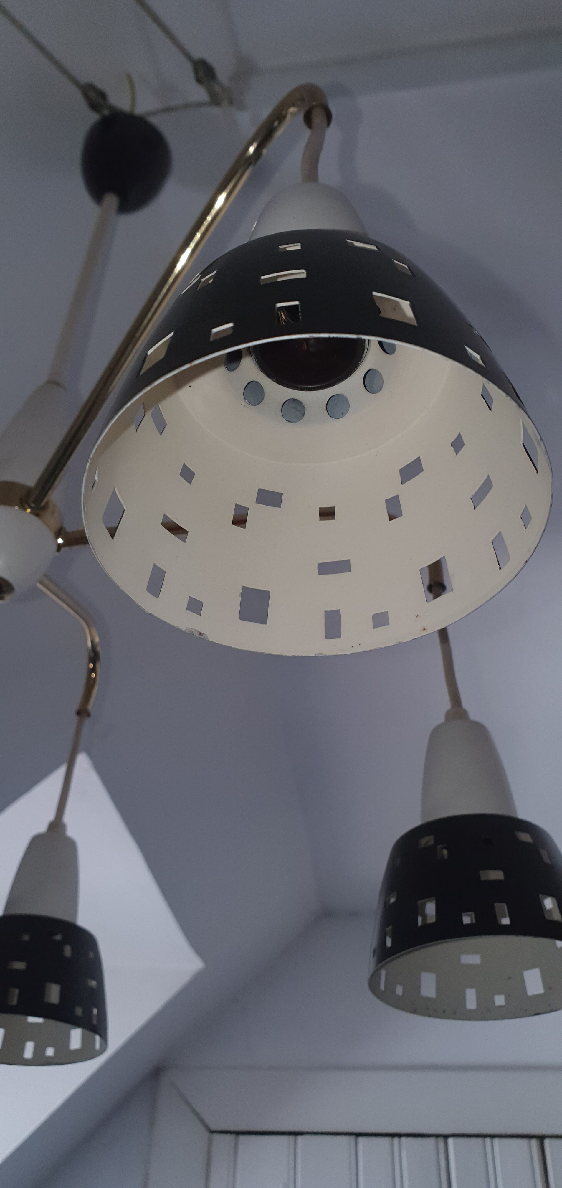Modernist 1960s ceiling light
