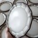 6 assiettes vintage en grès signées Salins les Bains collection "Turenne"