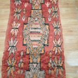 Antique red carpet 260×71 cm