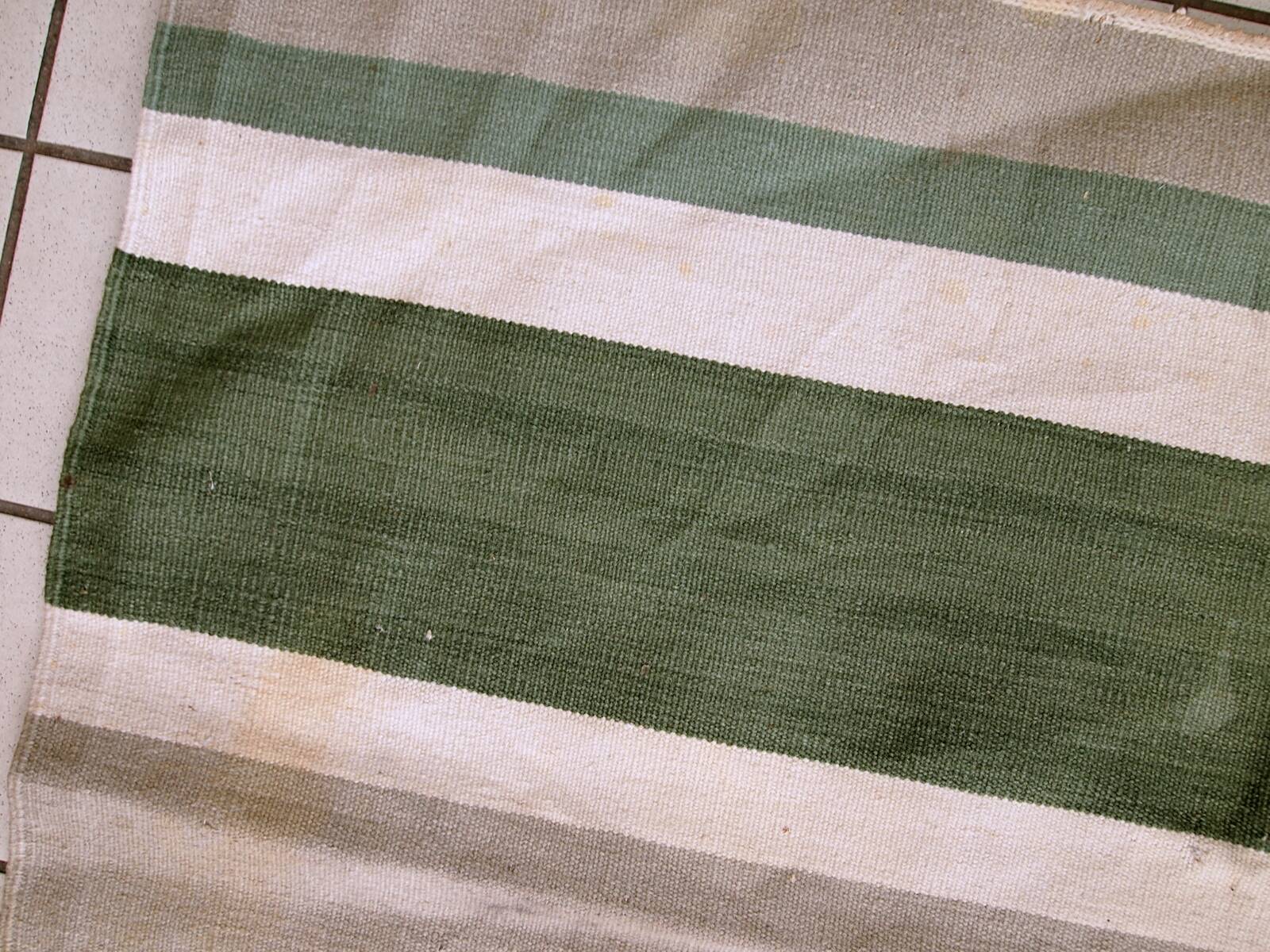 Kilim antique fait main Dhurri indien 167cm x 238cm (1930s)