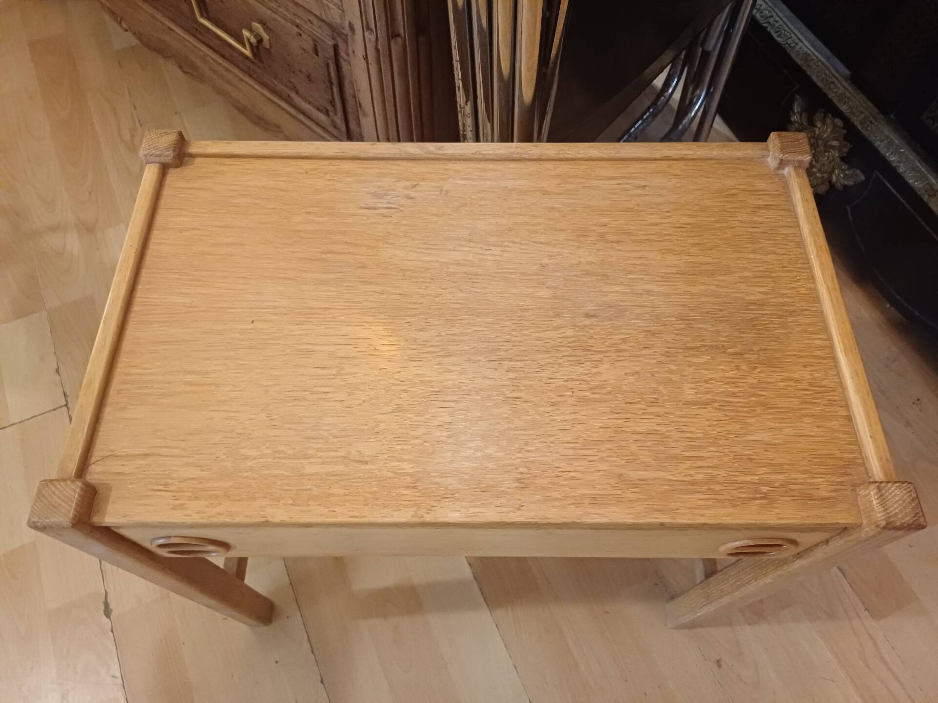 Scandinavian bedside table attributed to Arne Wahl Iversen, year 1960.