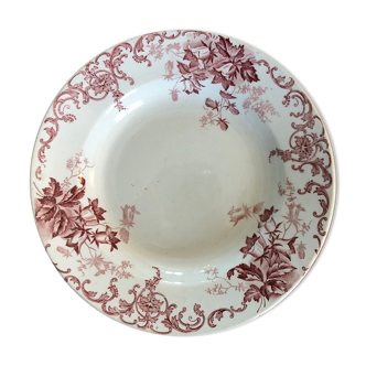 Assiette creuse Saint-Amand Campanule