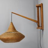 1960s Wall Wooden Lamp by Pokrok Zilina , Czechoslovakia