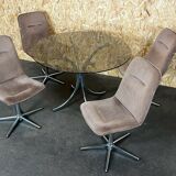 4 chaises & table des années 60