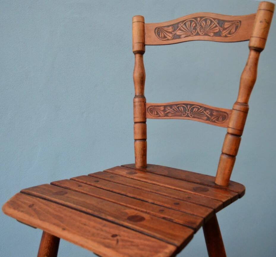 Ensemble de deux chaises Tubinger avec dossier Art Nouveau Adolf Schneck