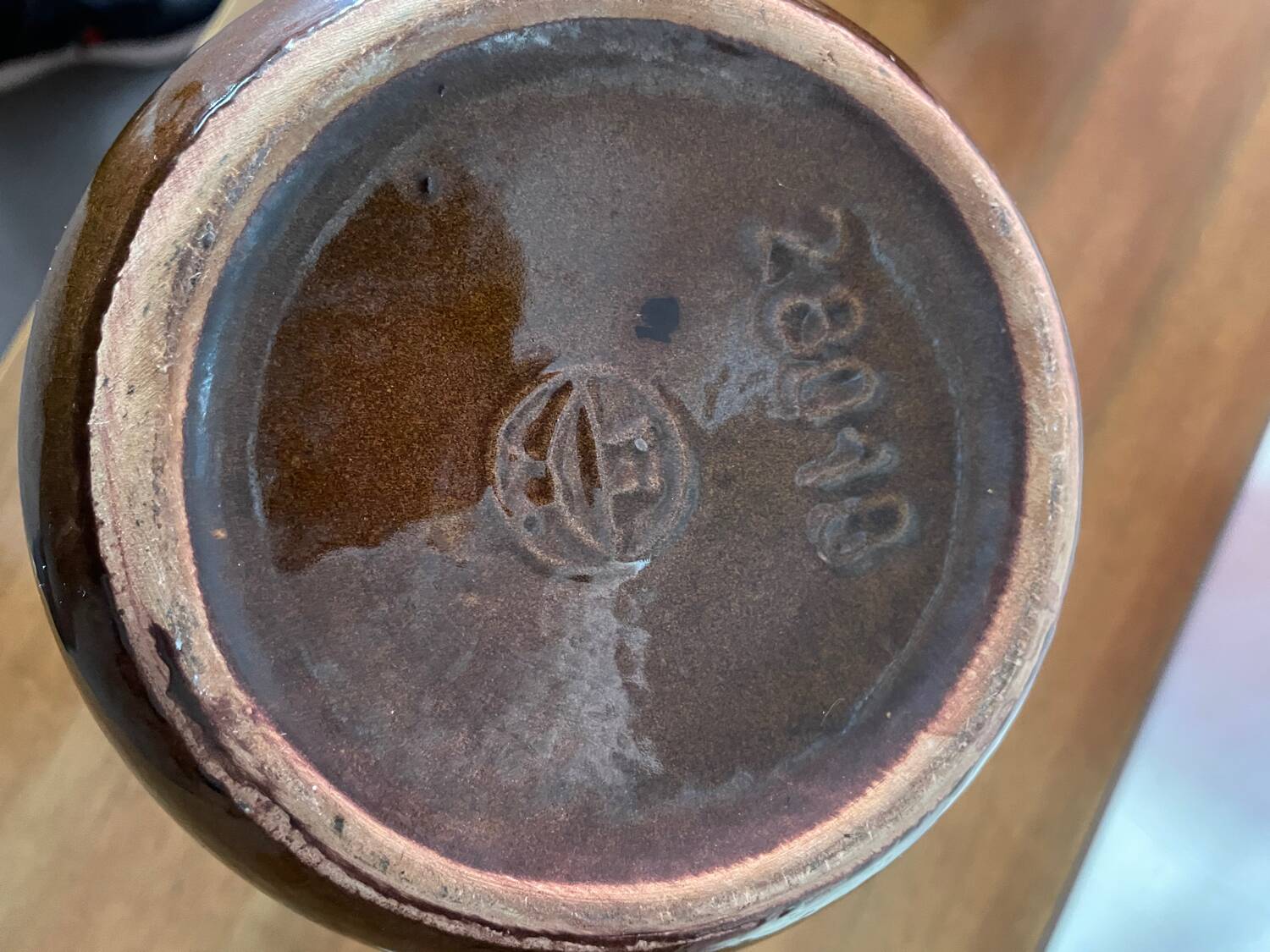 Mid-century ceramic vase VEB Haldensleben GDR