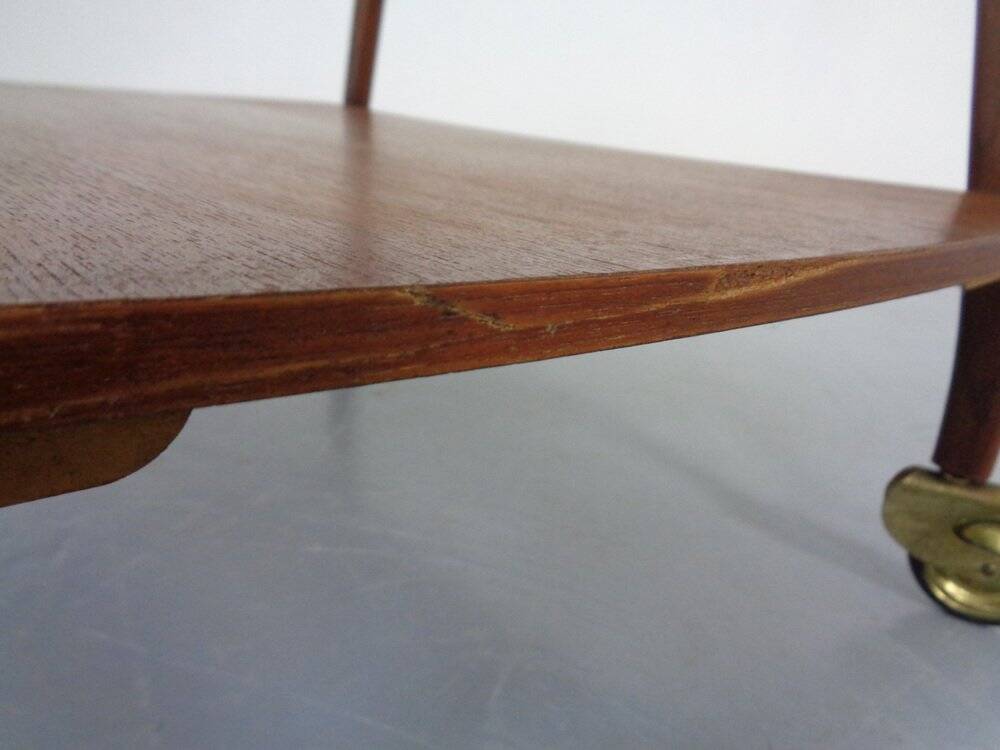 Danish Organic Teak Tea Cart, 1960s