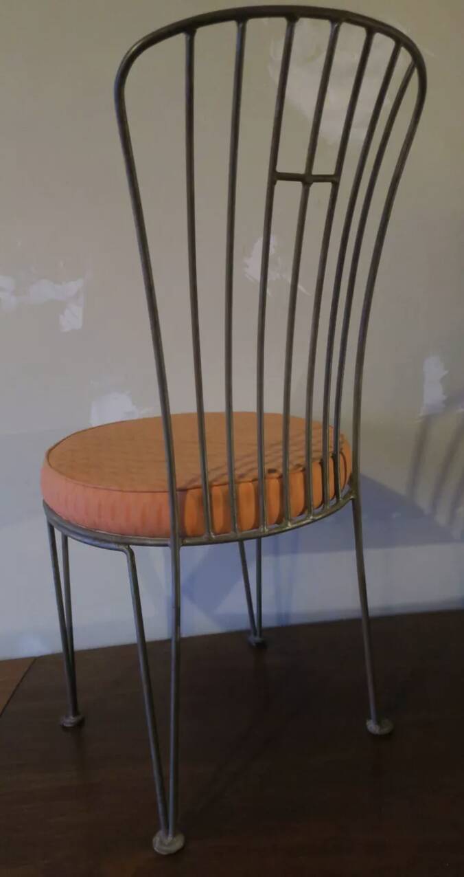 Chaise de jardin en fonte du début du 20e siècle