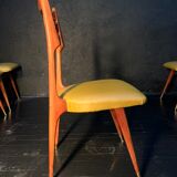Stella, suite of 6 chairs design 1960