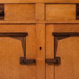 Art deco bar furniture in solid oak 1930s