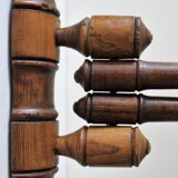 Wooden towel rail 2 branches early XXth