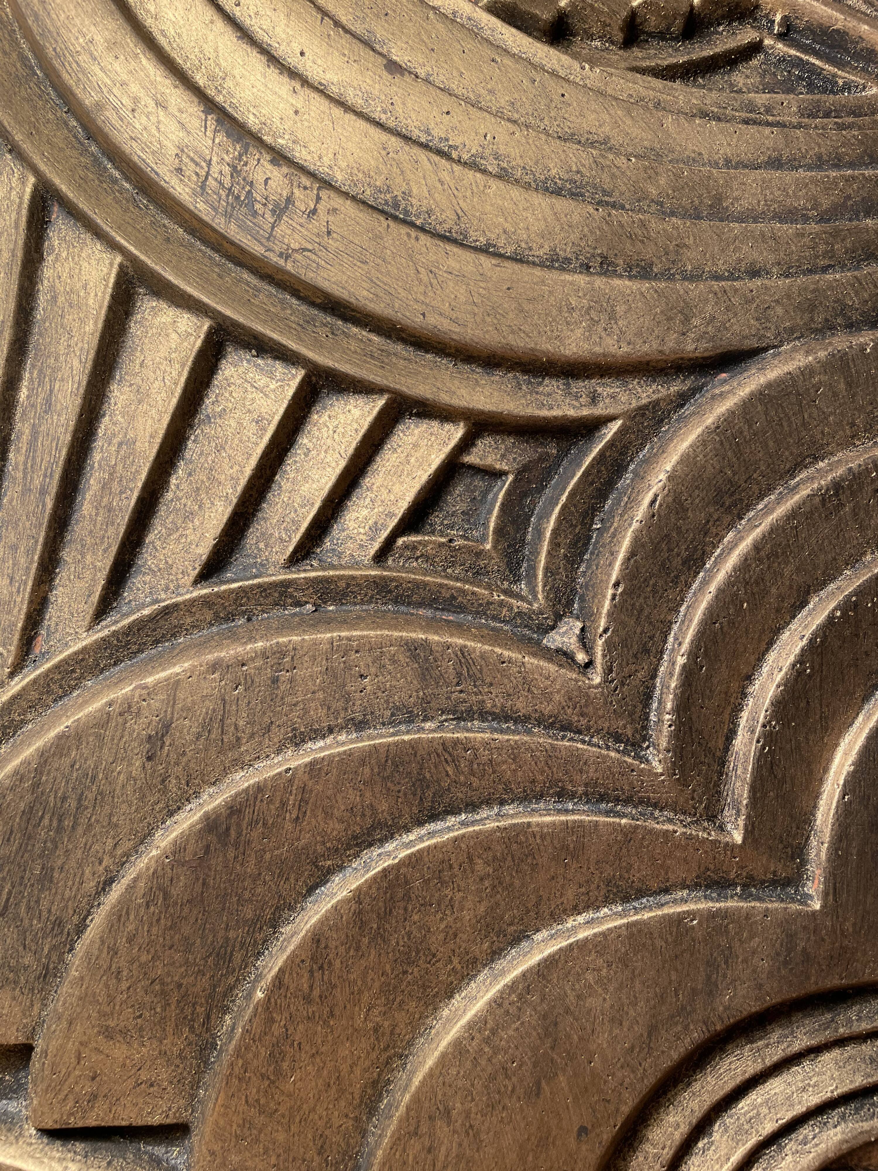 Bas-relief in Art Deco plaster