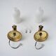Vintage brass wall lamps