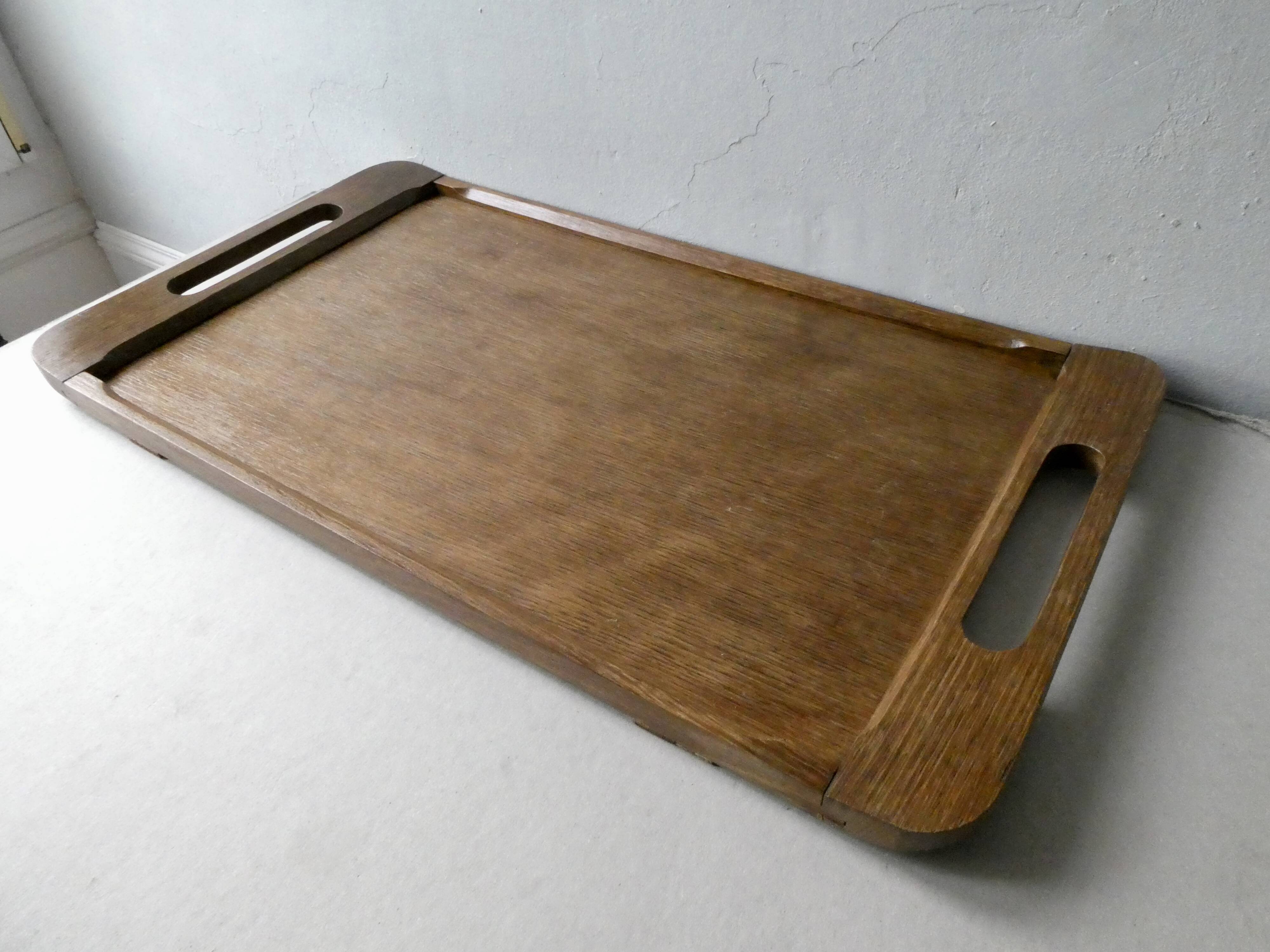 Wooden serving tray, 50s-60s