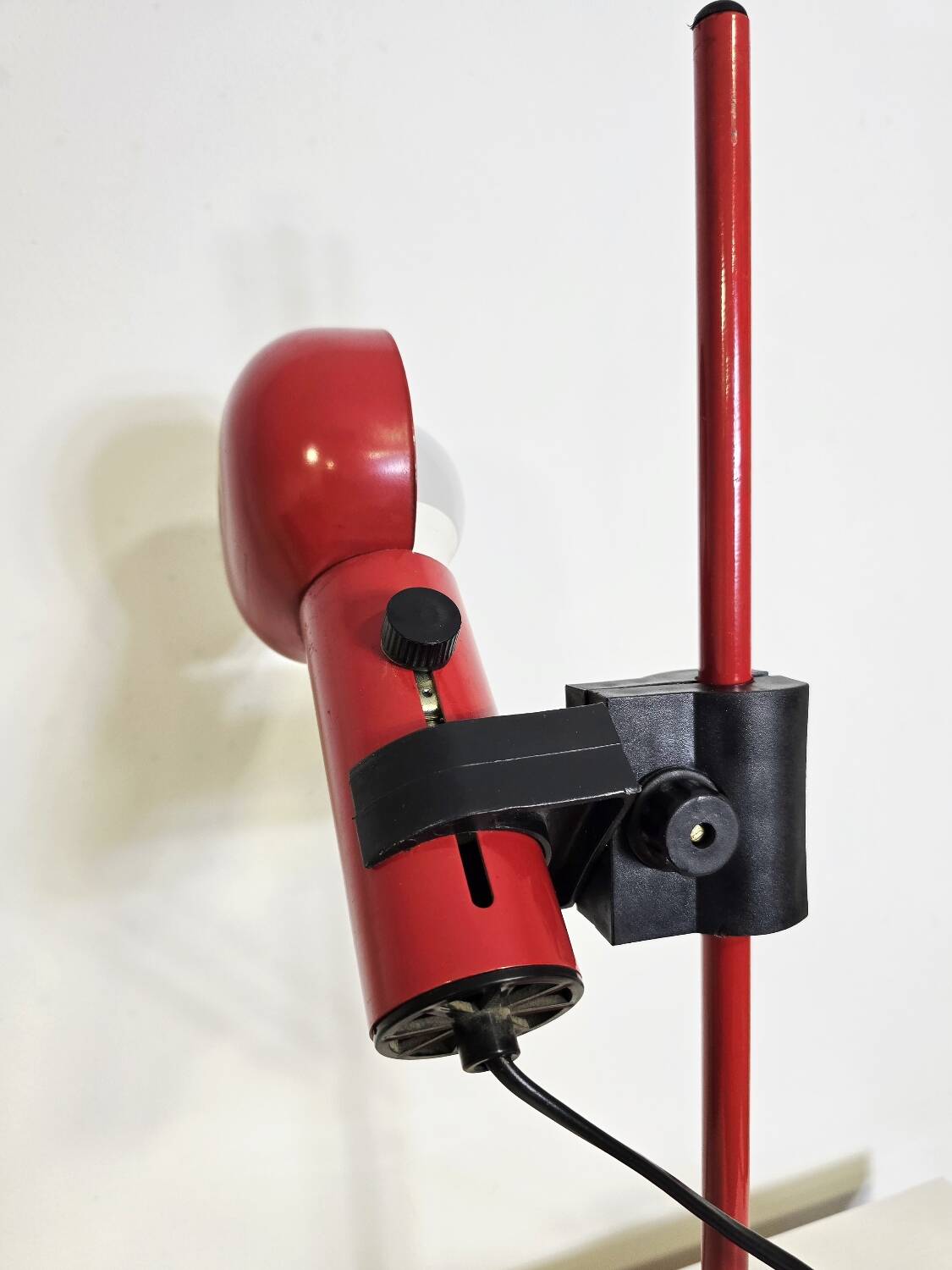 70s Red Table Lamp fully adjustable