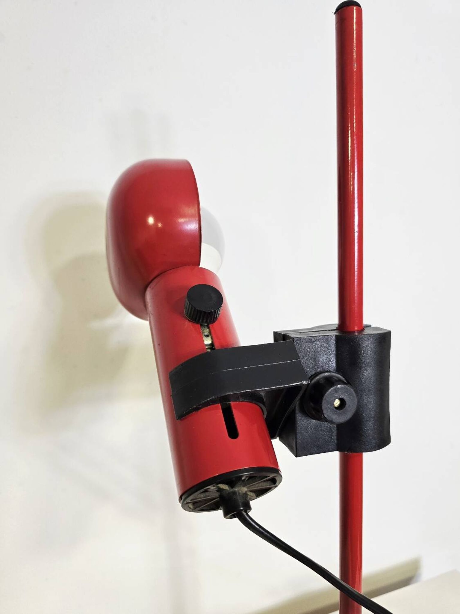70s Red Table Lamp fully adjustable